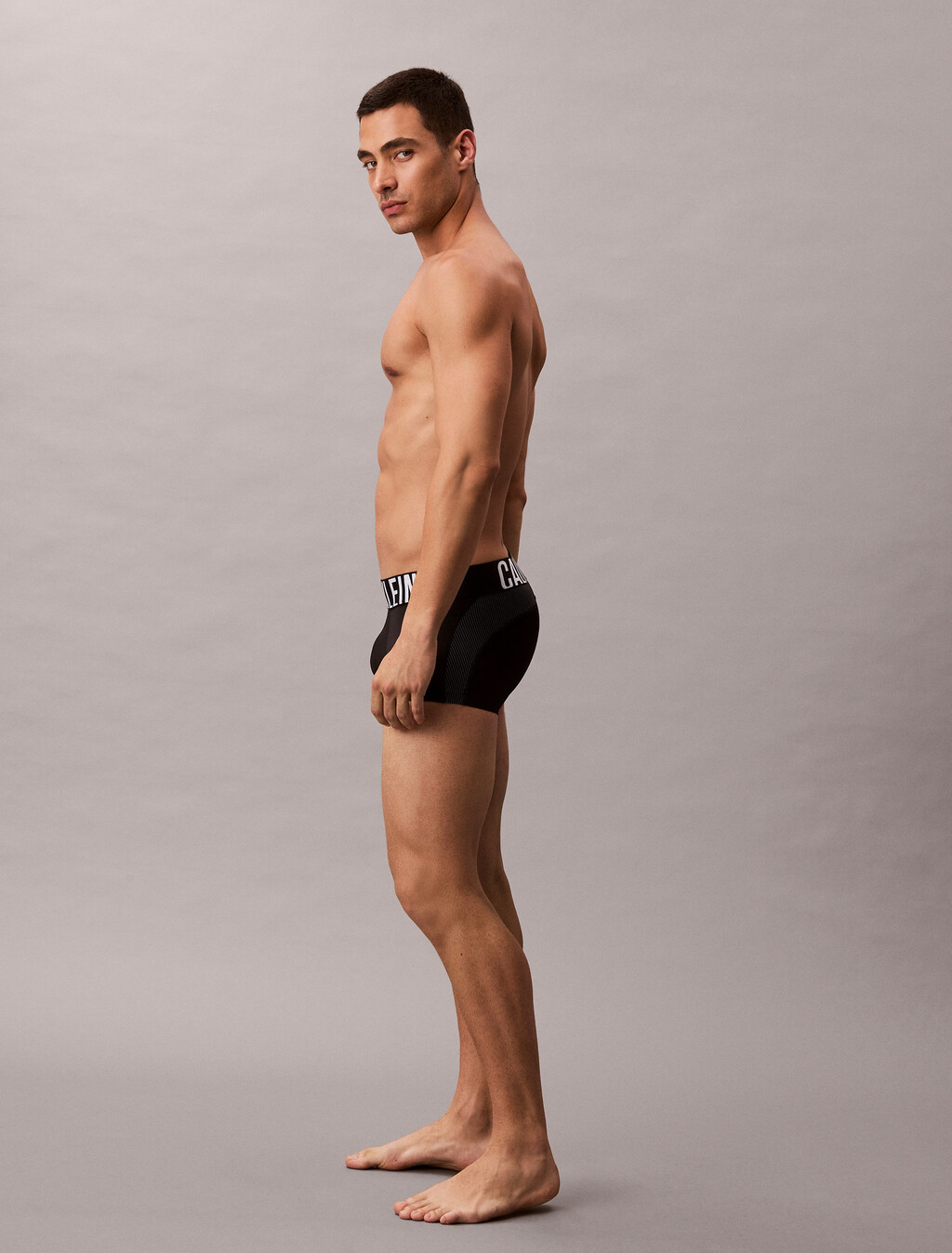 Sport Low Rise Trunks - Intense Power Micro, BLACK W/ WHITE, hi-res