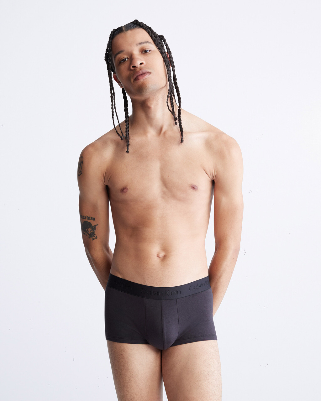 CK Black Ultra Soft Cashmere Low Rise Trunks, Black, hi-res