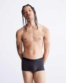CK Black Ultra Soft Cashmere Low Rise Trunks, Black, hi-res