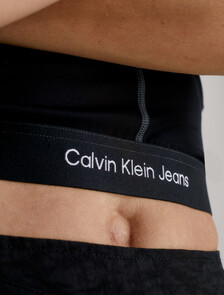 Slim Stretch Cut Out Top, Ck Black, hi-res
