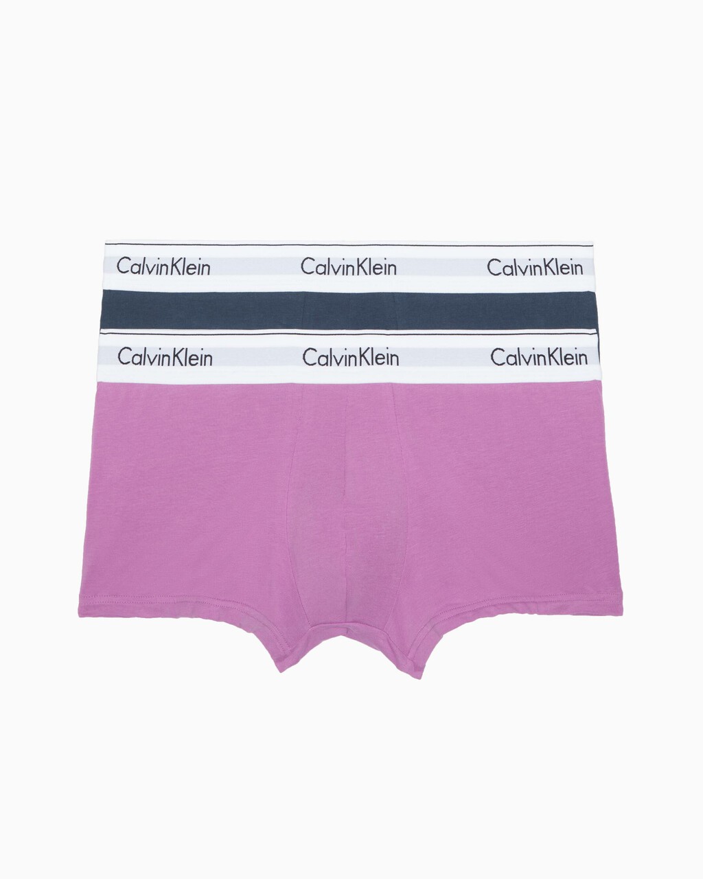 MODERN COTTON STRETCH TRUNKS 2 PACK, Midnight Navy/Iris Orchid, hi-res