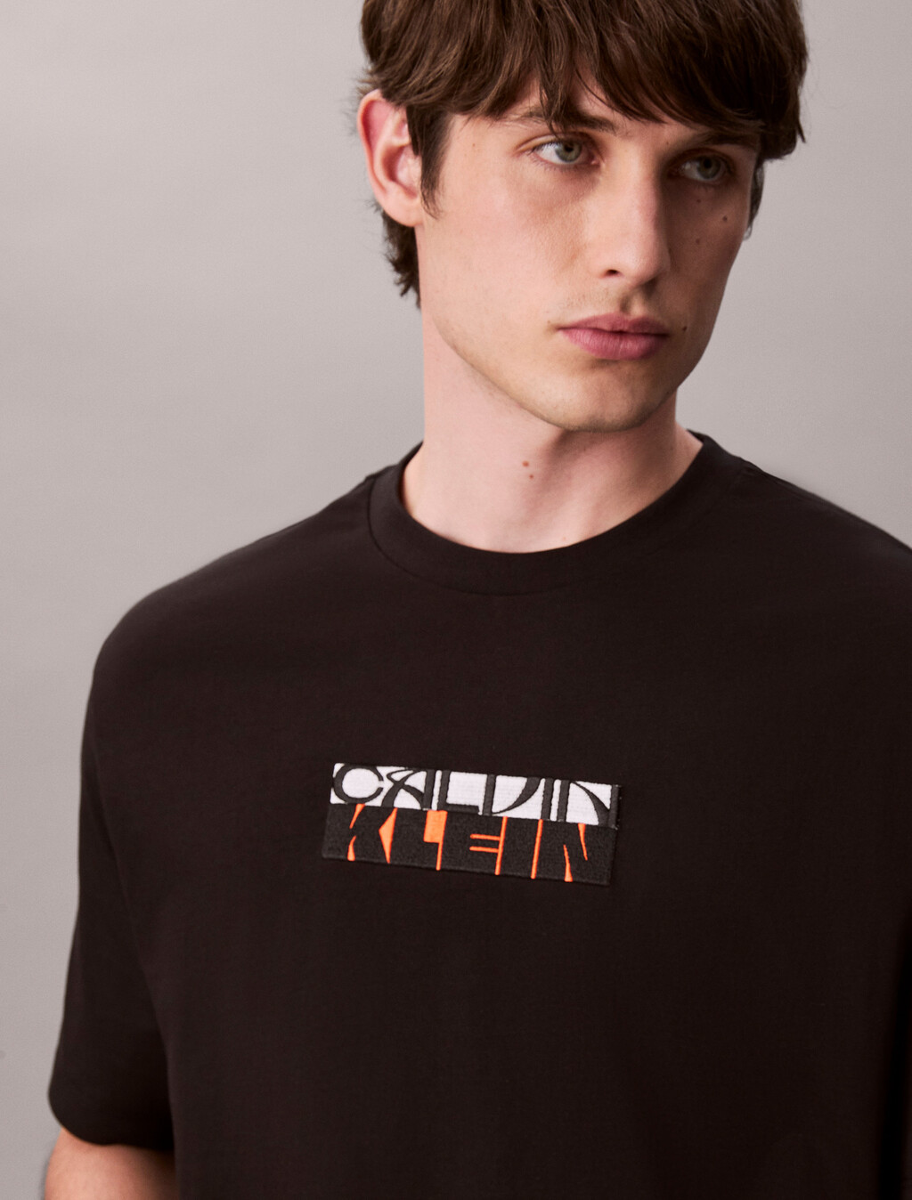 Block Logo Graphic Relaxed T-Shirt, Black, hi-res