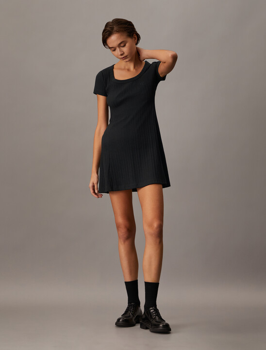 Rib Knit Baby Mini Dress