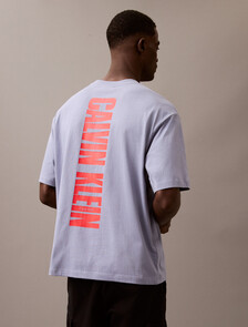 Calvin Klein Logo Print Tee, Tempest, hi-res