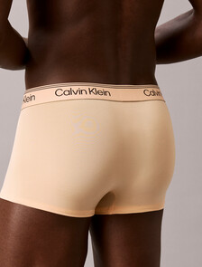 3 Pack Low Rise Trunks - Microfibre Stretch, Gulf Blue/Light Cast/Peach Bliss, hi-res