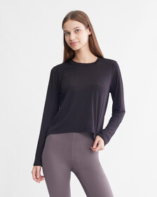 Icon Long Sleeve Tee, BLACK BEAUTY, hi-res