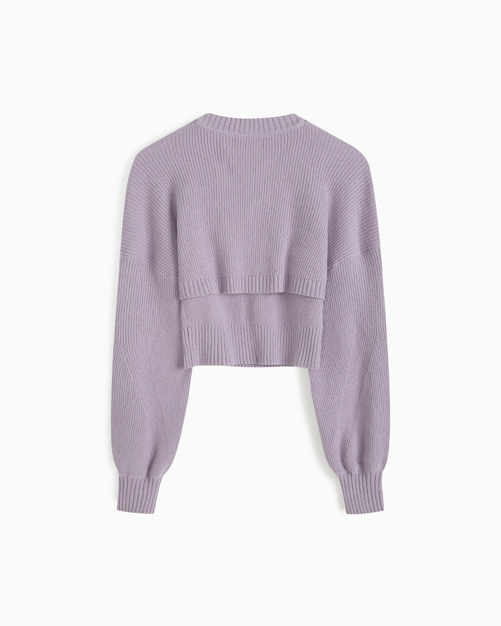 Feminine 2 In 1 Knit Cardigan, LAVENDER AURA, hi-res