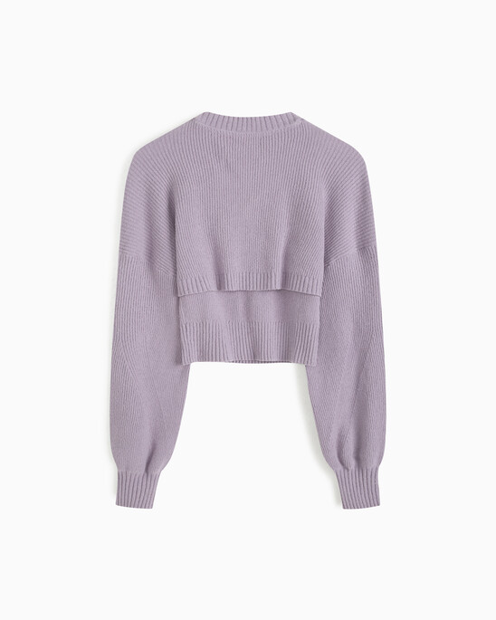 Feminine 2 In 1 Knit Cardigan