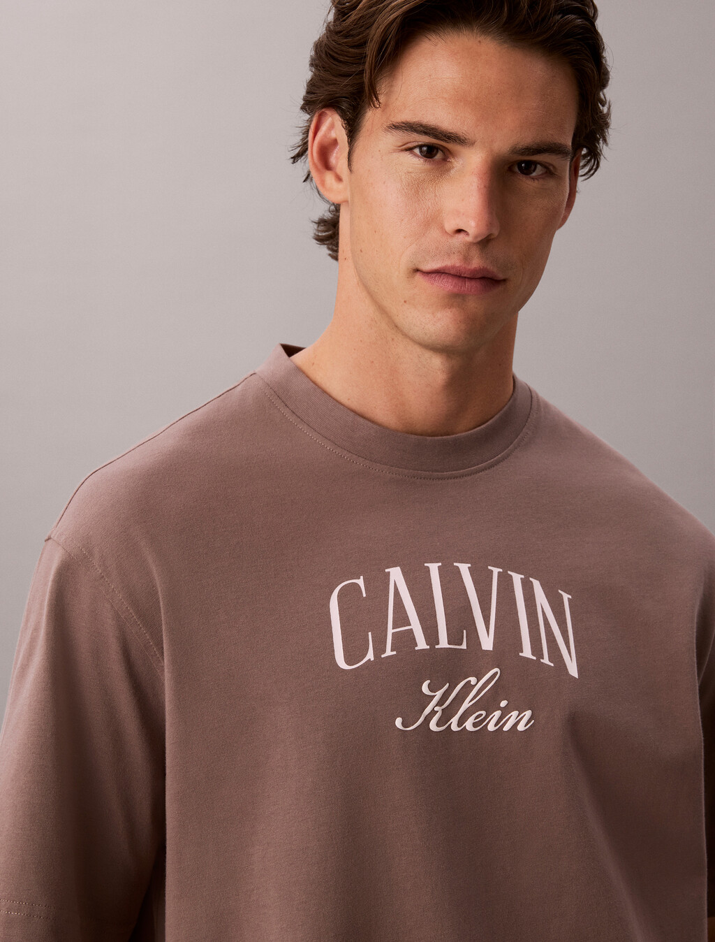 Relaxed Arched Logo T-shirt, Iron, hi-res