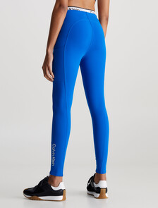 Double Waistband 7/8 Gym Leggings, LAPIS BLUE, hi-res