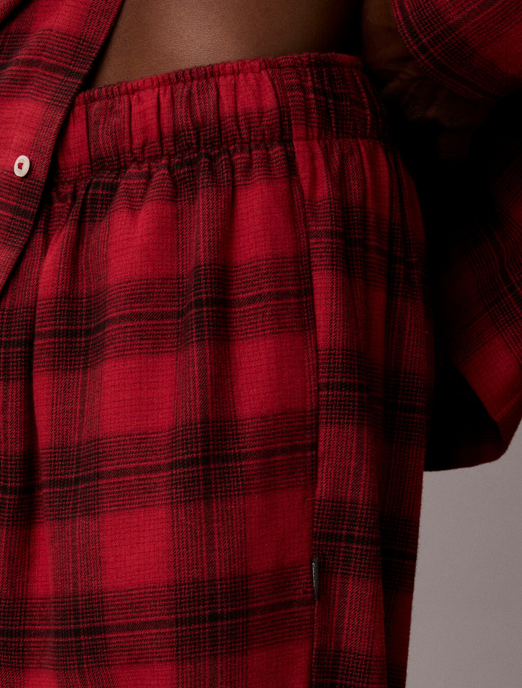 Flannel Pyjama Pants, 21634 Domino Plaid Rio Red, hi-res