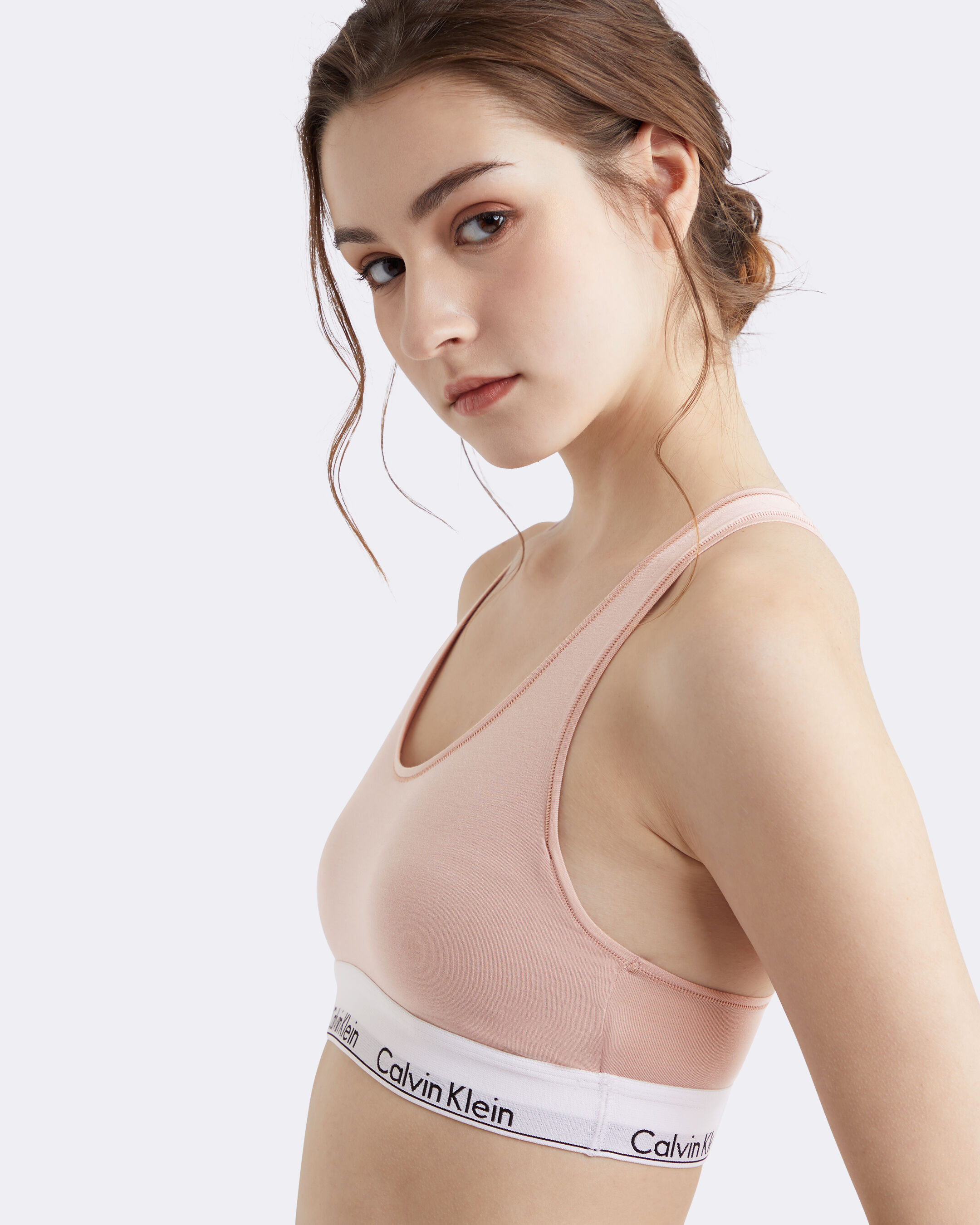 Pink calvin top klein bralette