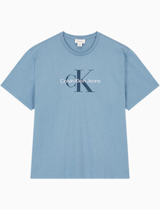 Monogram Logo Graphic Classic Crewneck T-Shirt, Windward Blue, hi-res