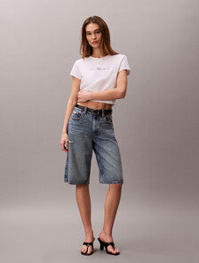 Institutional Baby Tee, Bright White, hi-res