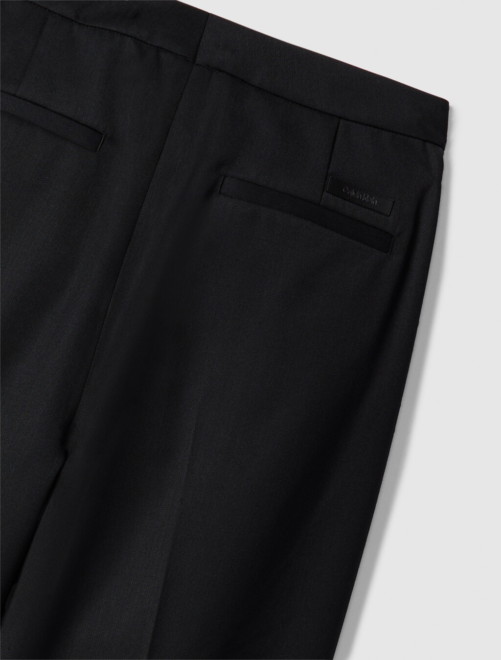 Wool Blend Tailored Pants, Black, hi-res