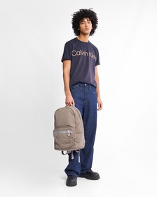 Faded Logo Crewneck Tee, Dark Sapphire, hi-res