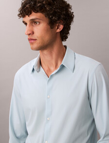Tech Stretch Slim Shirt, Niagara Mist, hi-res