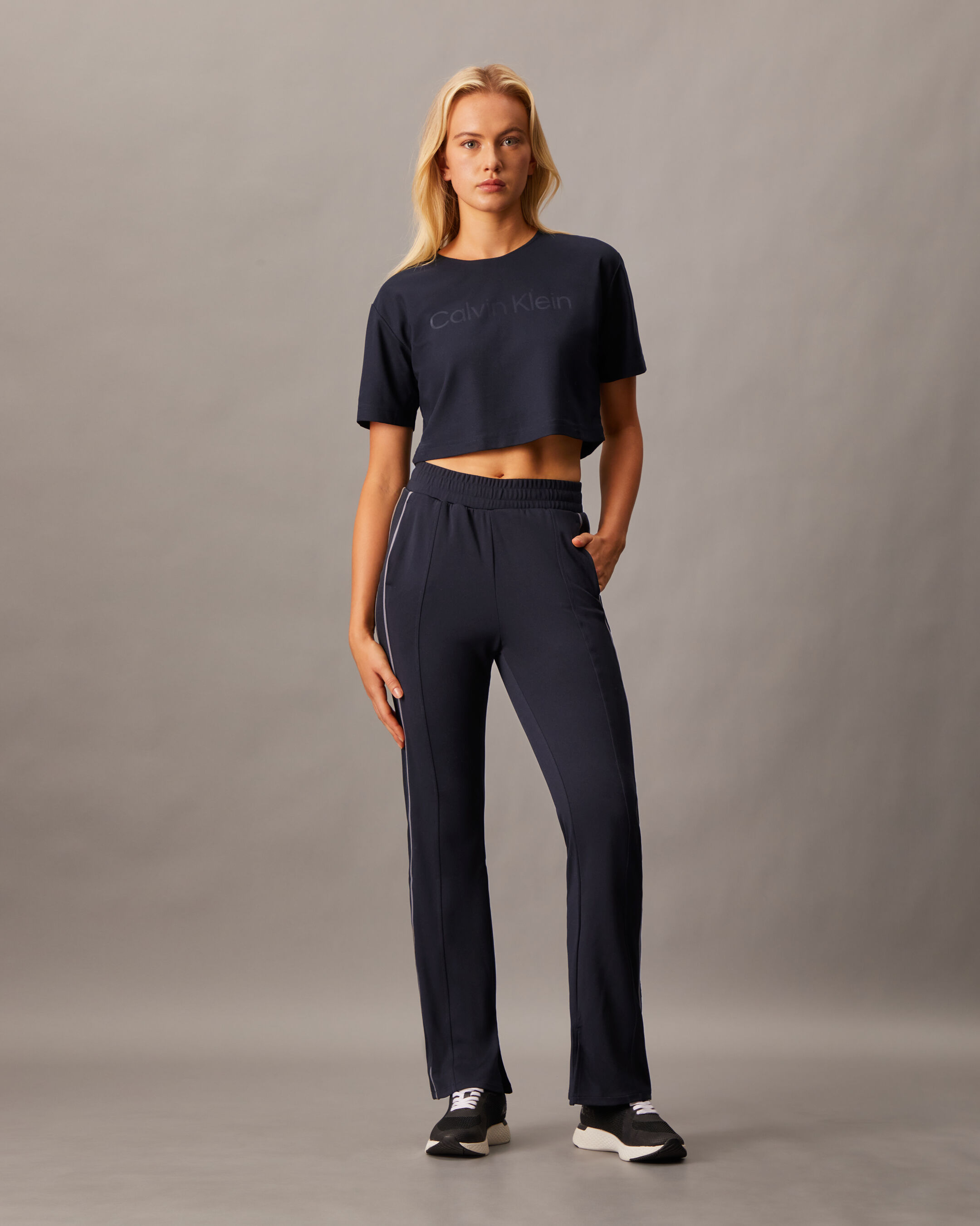 CK Sport Icon Tricot Flare Sweatpants black Calvin Klein Malaysia