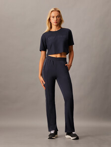 CK Sport Icon Tricot Flare Sweatpants, Black Beauty, hi-res