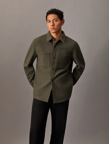 Wool Blend Shirt, Tarmac, hi-res