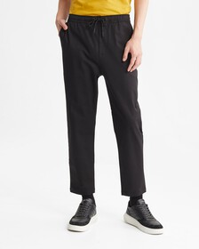 Slim Drawcord Chinos, Ck Black, hi-res