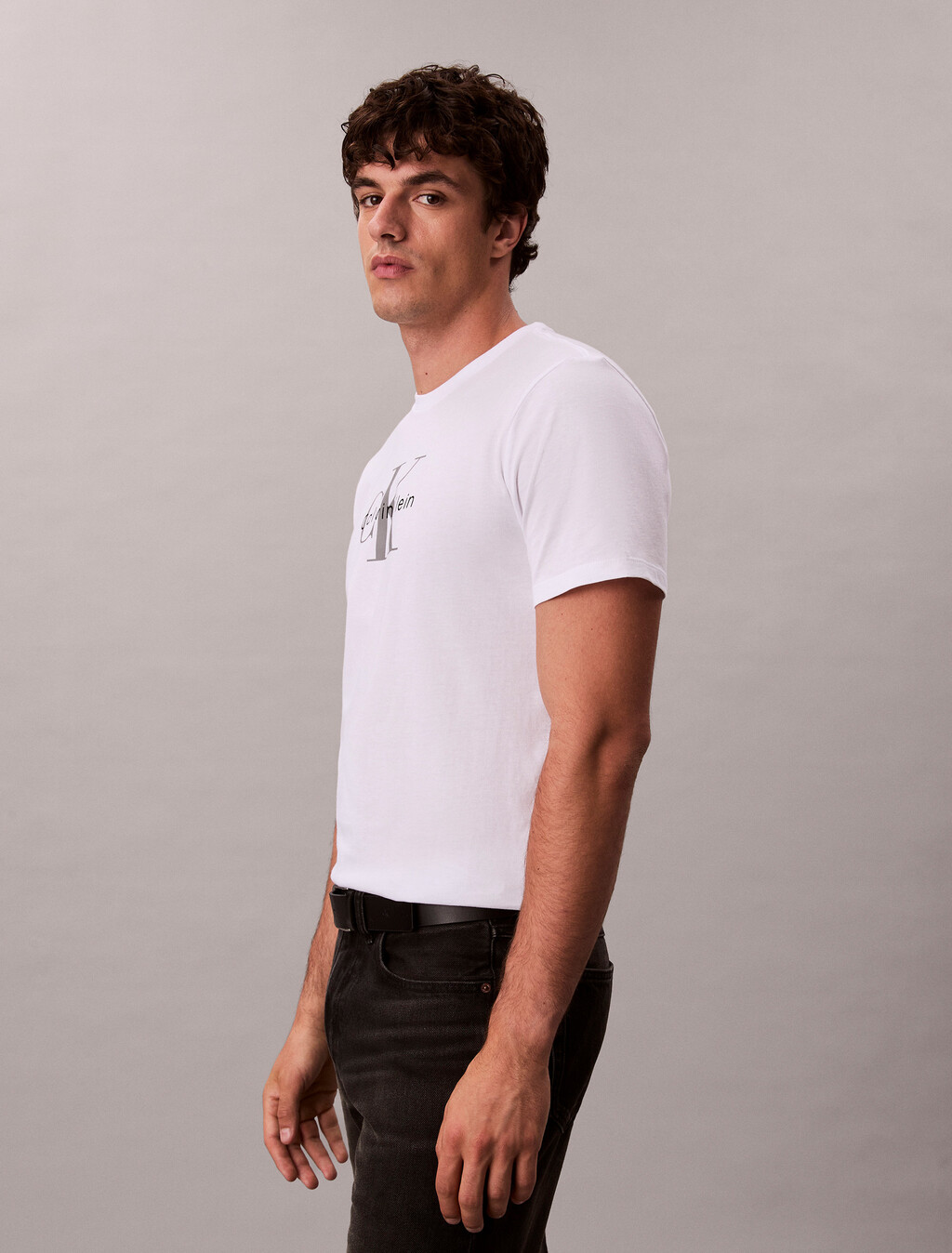 Monogram Crewneck Tee, Brilliant White, hi-res