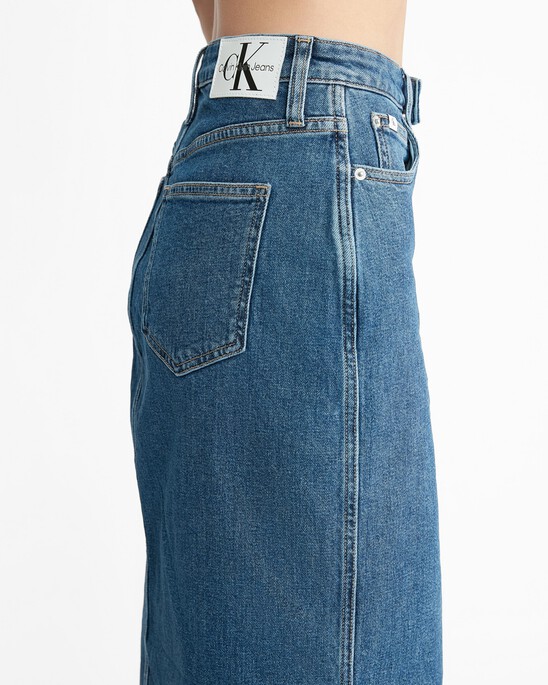 Sustainable Midi Denim Skirt