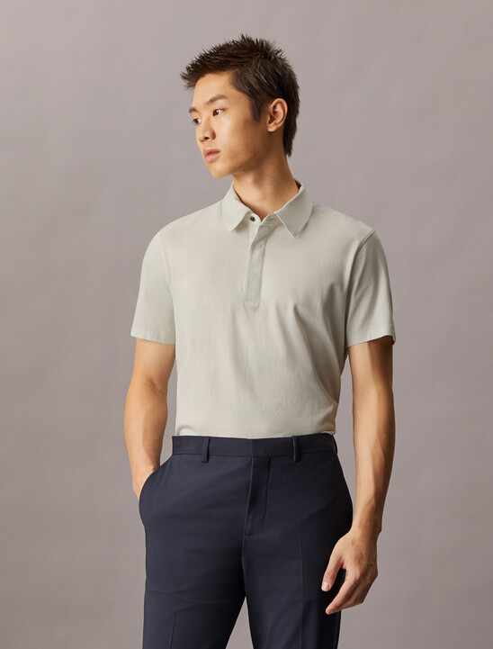 Double Mercerized Cotton Short Sleeve Polo