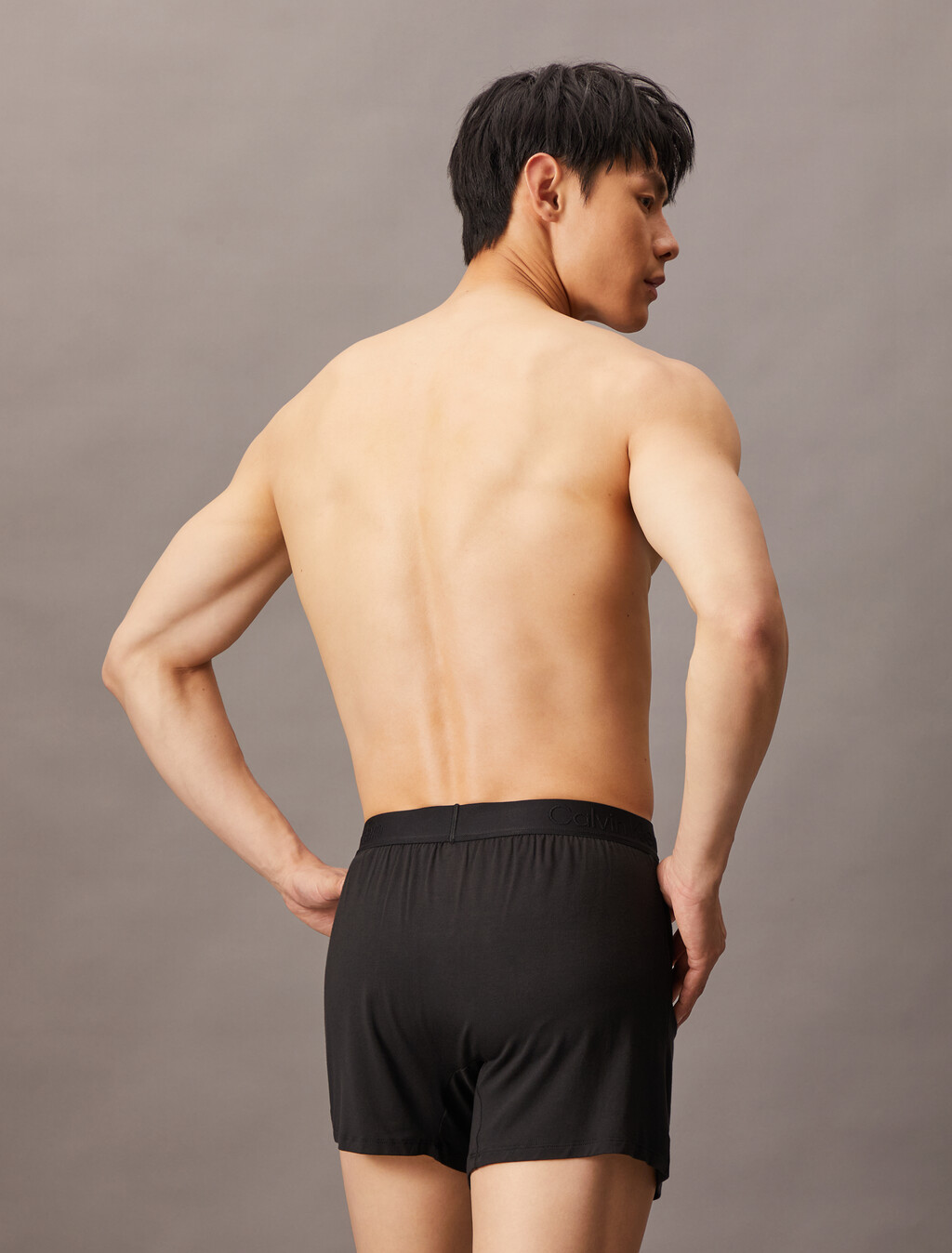 Ultra Soft Modal Slim Boxer, Black, hi-res