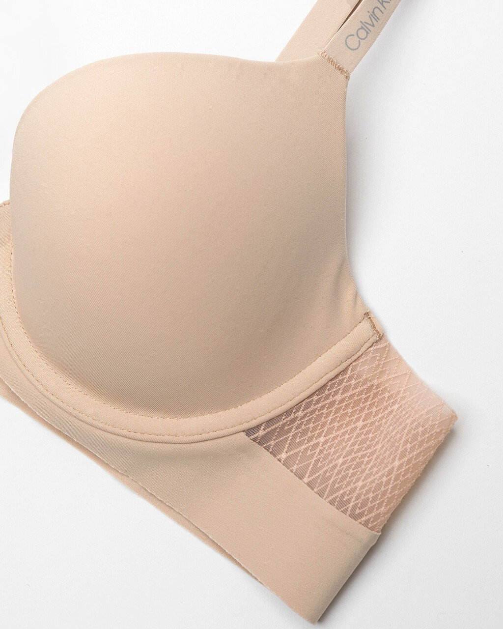MESH LACE LIGHTLY LINED DEMI BRA, Cedar, hi-res