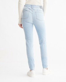 37.5 High Rise Body Skinny Fit, Light Blue Back Embro, hi-res