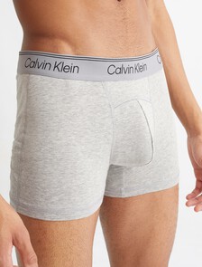Athletic Cotton 2 Pack Trunks, BLACK/GREY HEATHER, hi-res