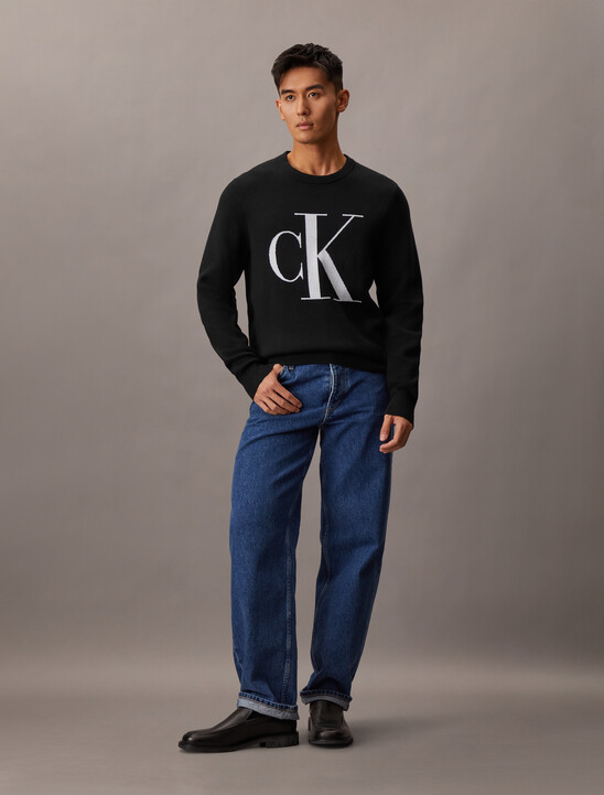 Monogram Wool Blend Sweater