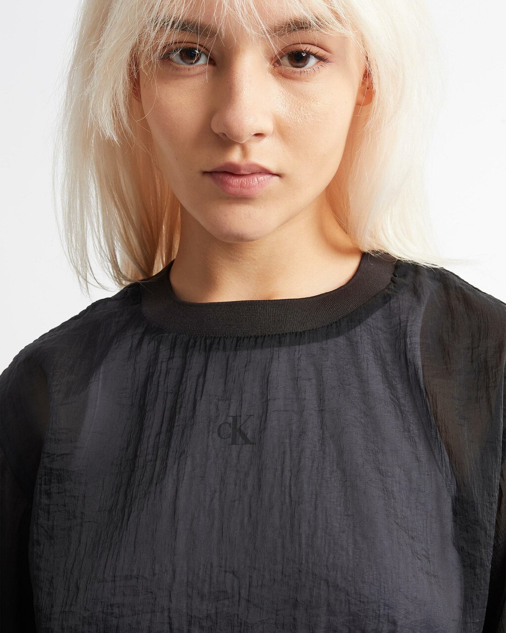 DOUBLE LAYER TEE, Ck Black, hi-res