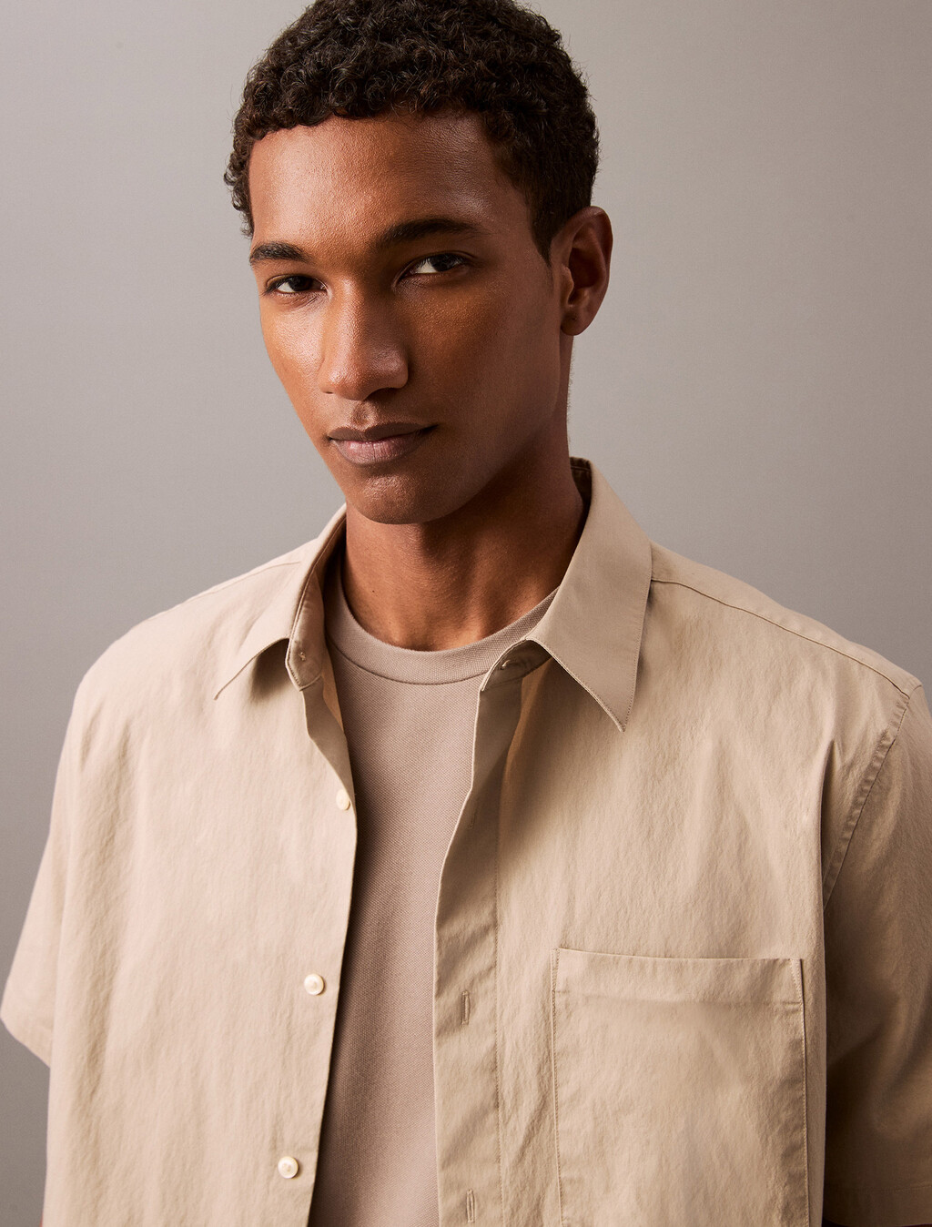 Tech Soft Touch Short Sleeve Shirt, Crockery, hi-res