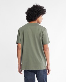 Badge Logo Crew Neck Tee, Thyme, hi-res