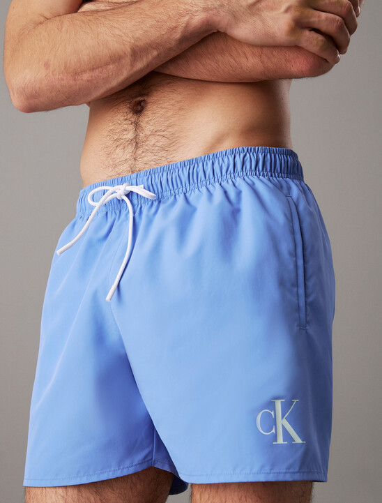 Medium Drawstring Swim Shorts - CK Monogram