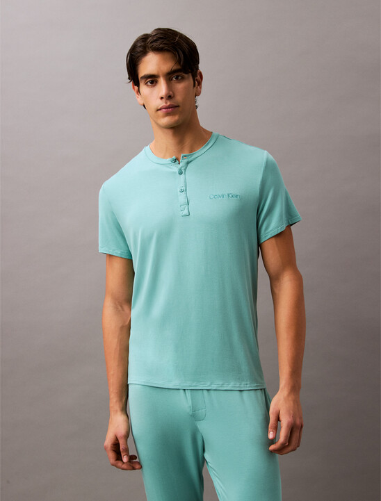 Ultra Soft Modal Henley Sleep T-Shirt