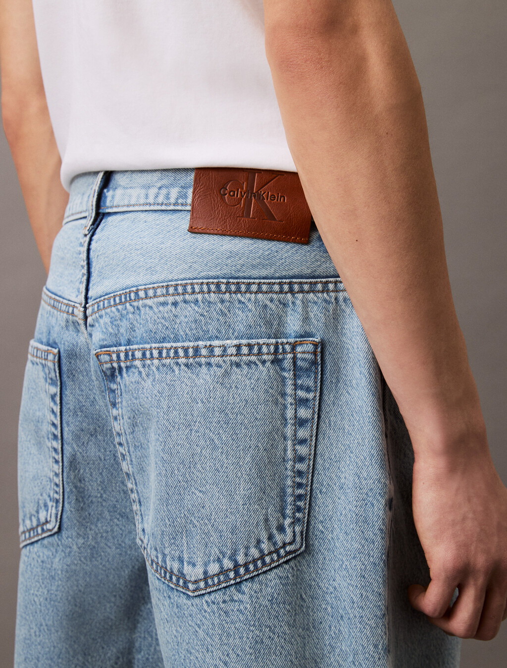 90's Regular Denim Shorts, CK LT INDIGO, hi-res