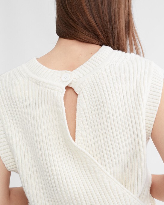 Cashmere Back Detail Tank Top