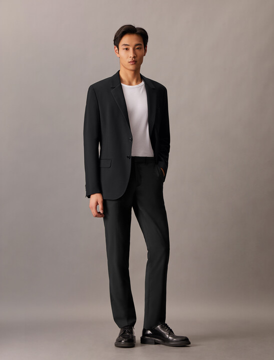 Refined Virgin Wool Slim Trouser