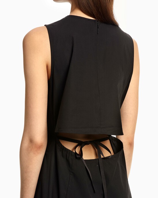 TIE-UP WOVEN DRESS
