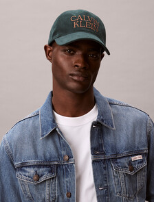Calvin Klein Corduroy Cap, Navy Teal, hi-res