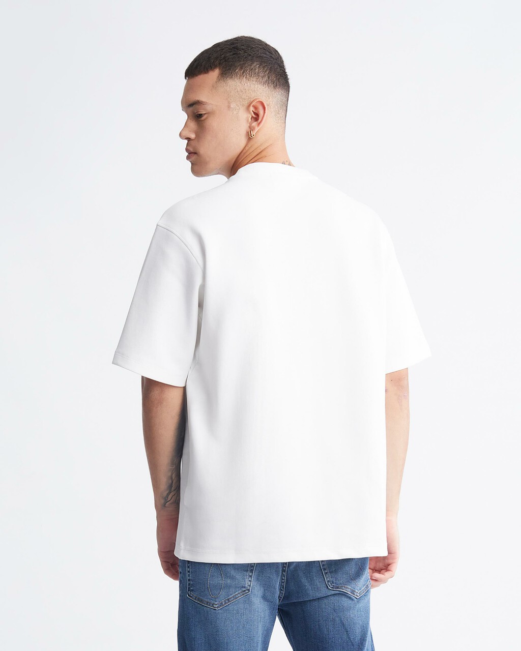 Institutional Logo Sweatshirt, Bright White, hi-res