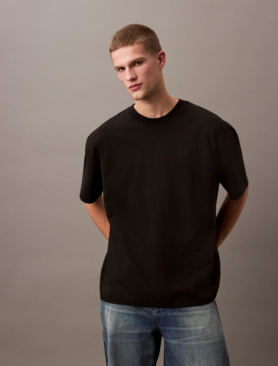 Oversized Embossed Monogram Tee
