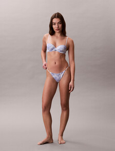String Tanga - Signature Satin, BUTTERCUP FLORAL HARBOUR LIGHT, hi-res