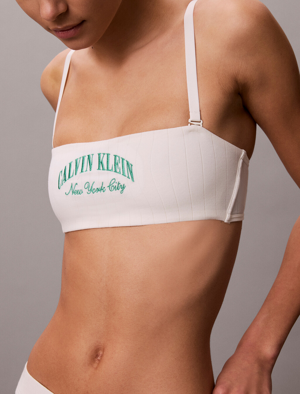 Bandeau Bralette - Heritage Classic Cotton, Tofu, hi-res