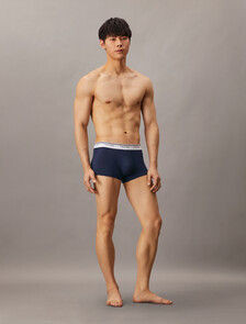 Cotton Stretch Balance Low Rise Trunks 3 Pack, Black/Turbulence/Blue Shadow, hi-res