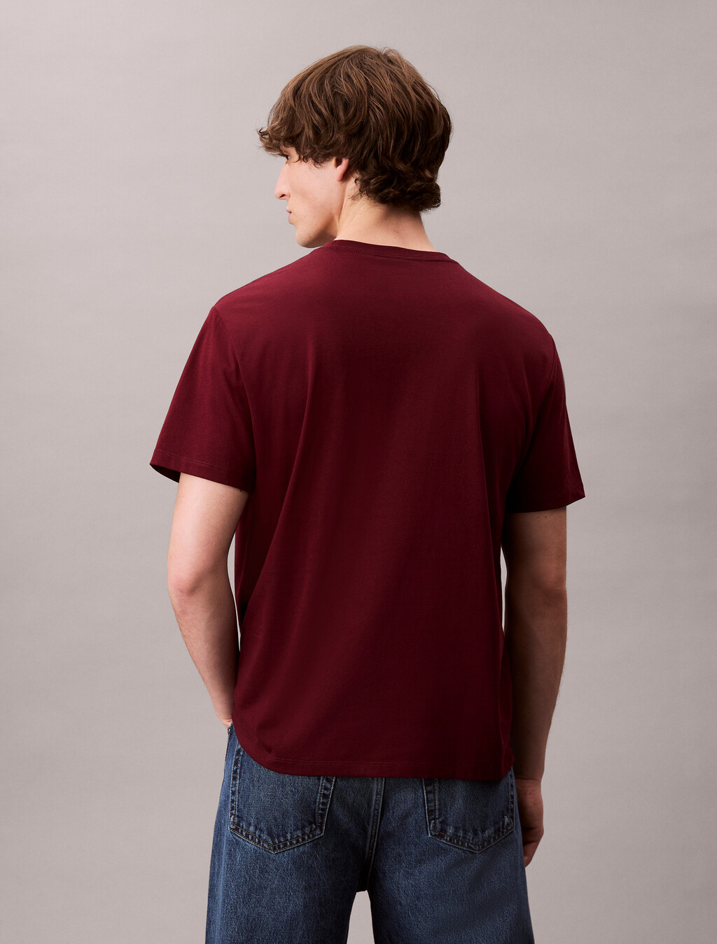 Monogram T-shirt, Deep Rouge, hi-res
