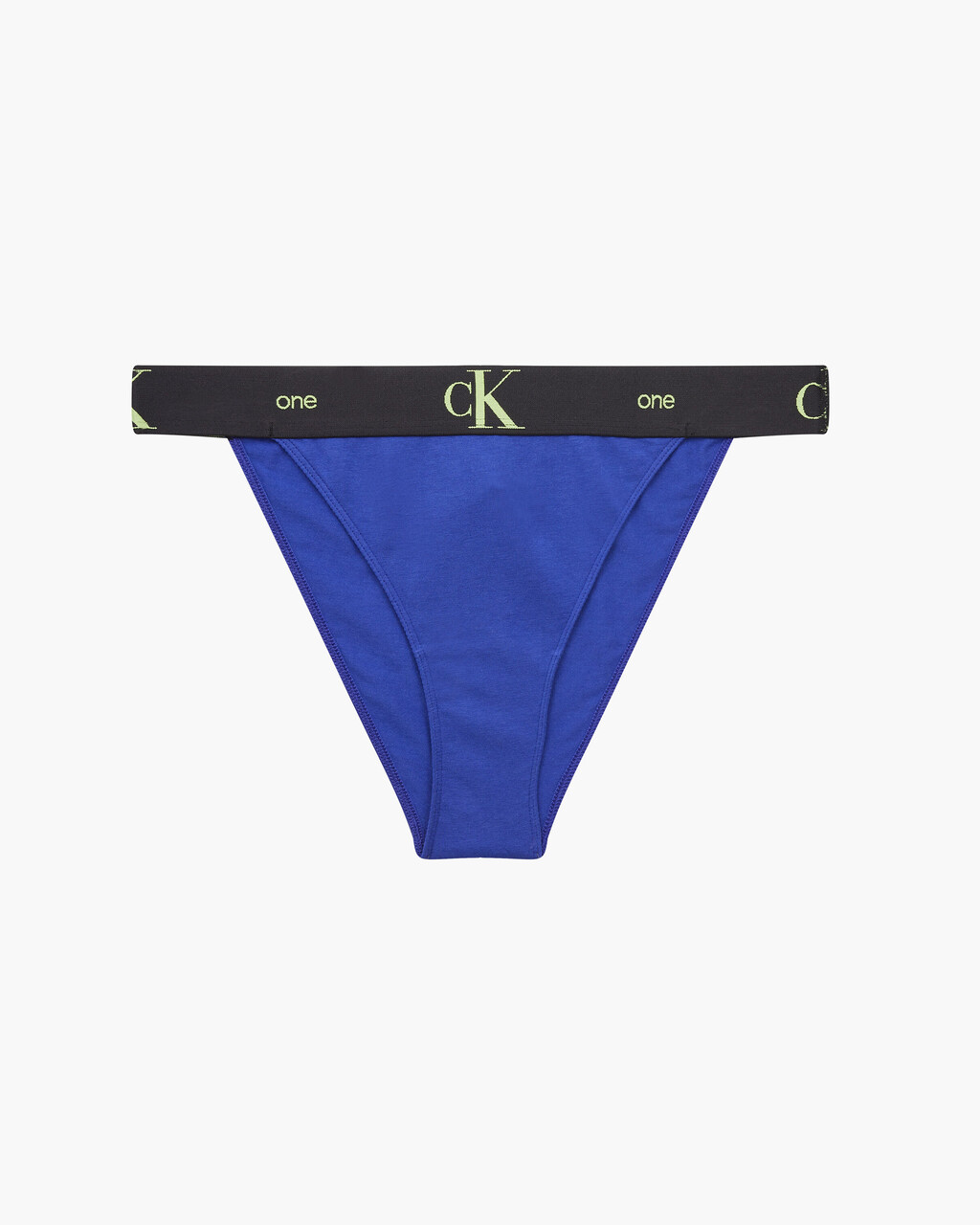 CK ONE COTTON HIGH LEG TANGA, Clematis Blue, hi-res
